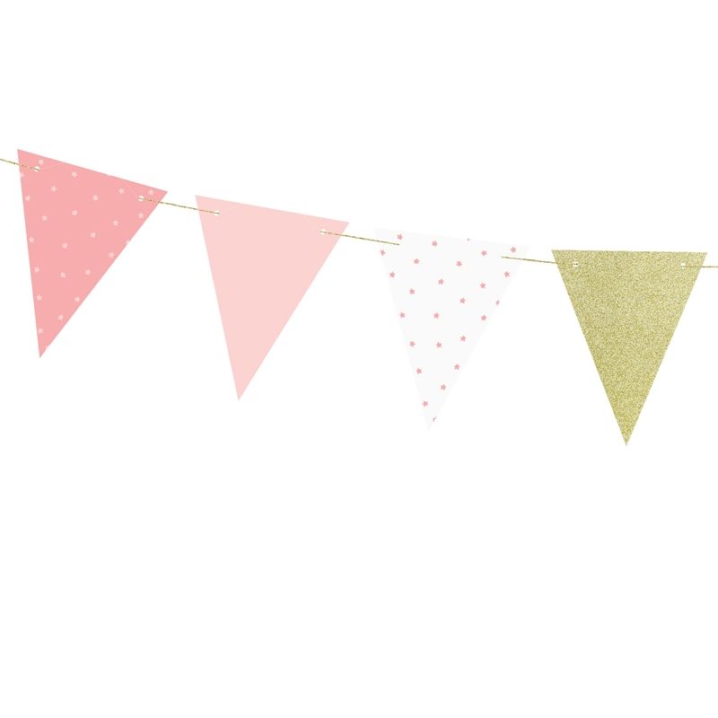 Fanions Rose Et Or Modern Confetti Fanions Rose Et Or Modern Confetti