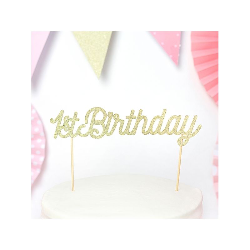 Cake Topper Anniversaire 1 An Modern Confetti