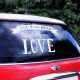 Sticker voiture mariage - All you need is Love