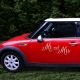 Sticker voiture mariage - Mr and Mrs