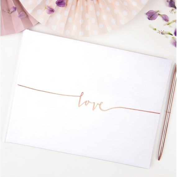 Livre d'or rose gold love