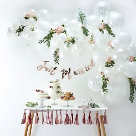 Arche de ballons en kit - Blanc - MODERN CONFETTI