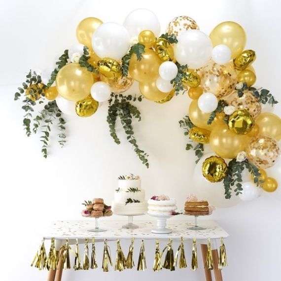 Guirlande de ballons en kit - Or - MODERN CONFETTI