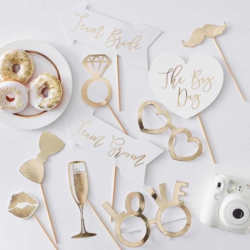 Accessoires photobooth mariage - or - MODERN CONFETTI