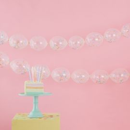 Guirlande de ballons confettis
