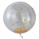 Ballons confettis géant or (par 3) - 90 cm