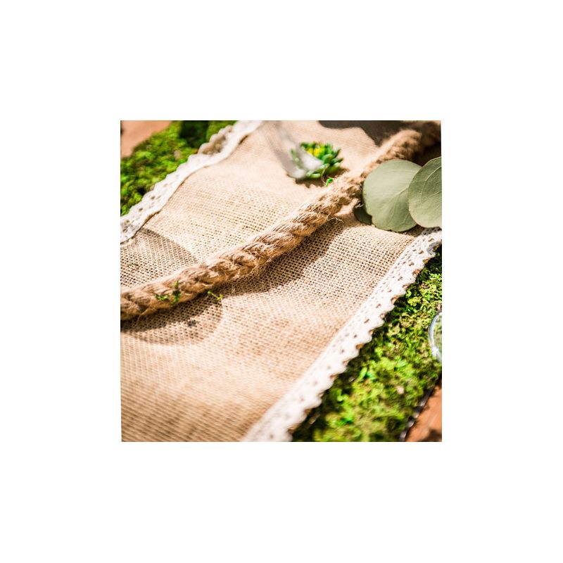 Chemin de table toile de jute 20 cm 200g/m²