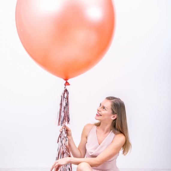 Ballon Geant Rose Gold Metallise 1m Modern Confetti Ballon Geant Rose Gold Metallise 1m Modern Confetti