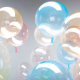 Ballon bulle transparent - pastel - 45 cm