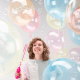 Ballon bulle transparent - pastel - 45 cm