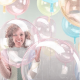 Ballon bulle transparent - pastel - 45 cm