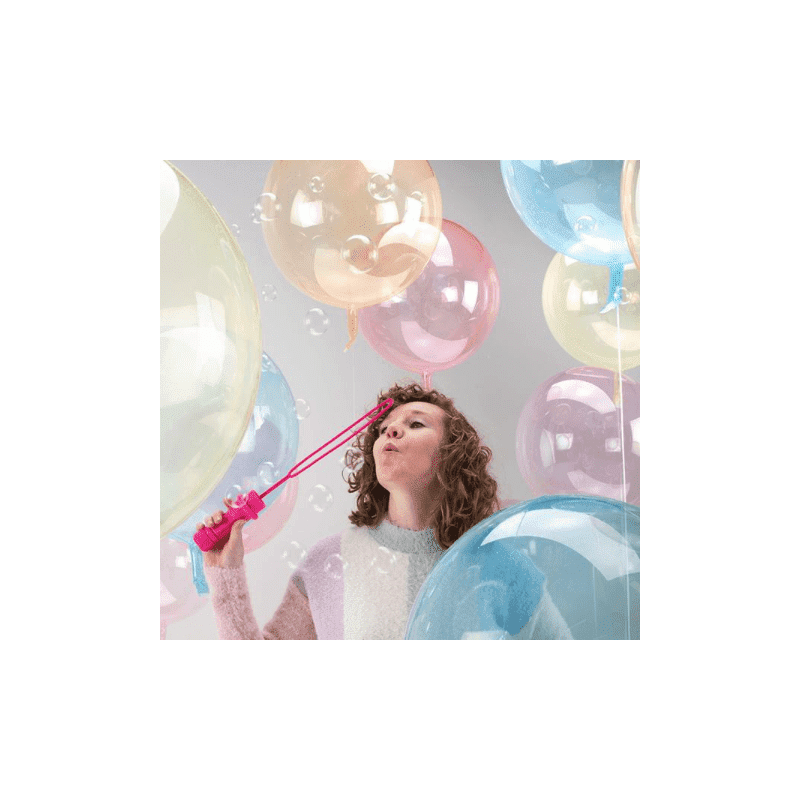 Ballons transparents avec plumes (par 3) - 45 cm - MODERN CONFETTI