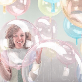 Ballon bulle transparent - 45 cm