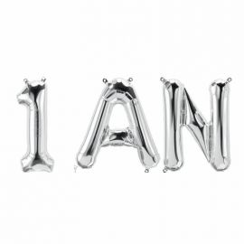 Ballons d'anniversaire 1 AN - argent