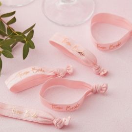 Bracelets EVJF Team bride - or rose