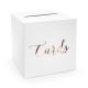 Urne mariage rose gold et blanc