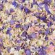 Confettis de fleurs biodégradables - violet rose et blanc
