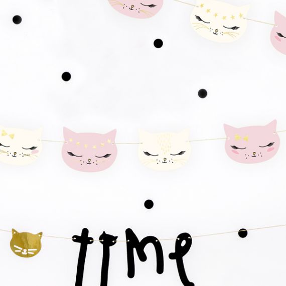 Guirlande anniversaire chats
