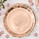 Assiettes rondes - rose gold