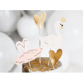 Cake topper Cygne et Danseuse x4