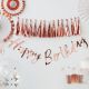 Ballons confetti rose gold (par 5)