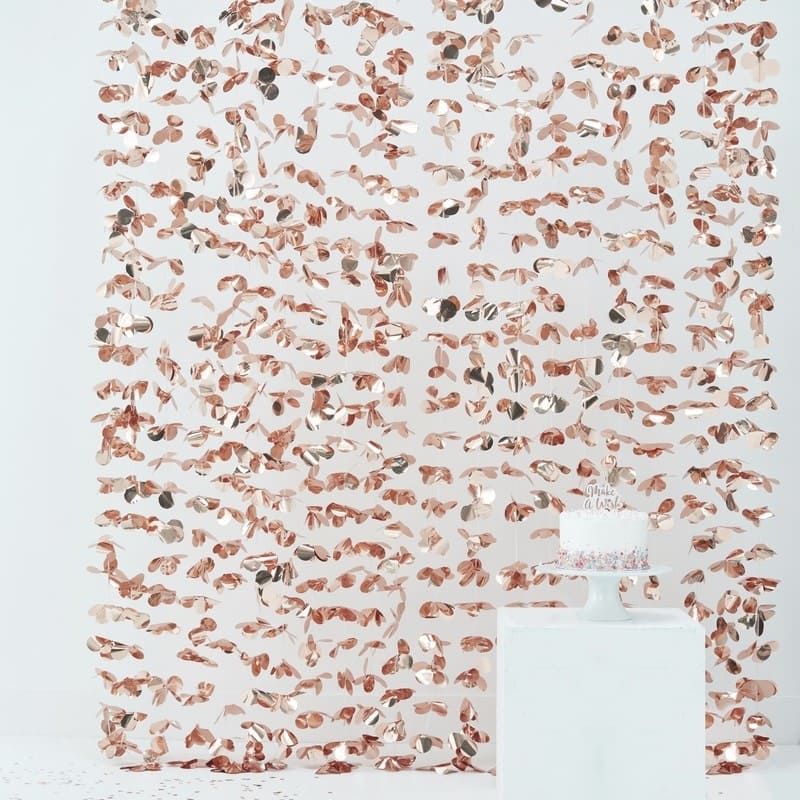 Rideau De Fleurs Rose Gold Modern Confetti Rideau De Fleurs Rose Gold Modern Confetti