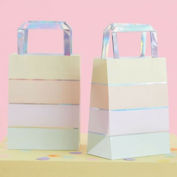 Sacs Cadeaux Anniversaire Pastel X5 Modern Confetti Sacs Cadeaux Anniversaire Pastel X5 Modern Confetti