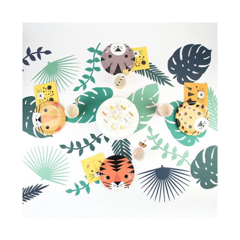 Feuilles Tropicales En Papier Modern Confetti Feuilles Tropicales En Papier Modern Confetti