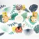 Assiettes anniversaire jungle