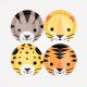 Assiettes anniversaire jungle