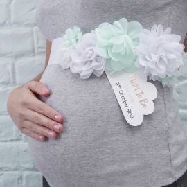 Ceinture à fleurs Baby Shower