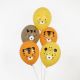 Ballons anniversaire Jungle x5