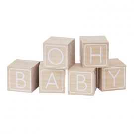 Cubes en bois babyshower