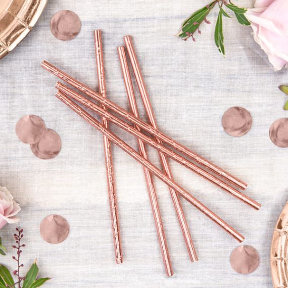 Pailles rose gold