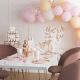 Ballons confettis EVJF rose nude x 5