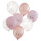 Ballons confettis et pastels EVJF x8