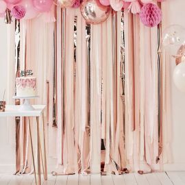 10 ballons anniversaire 1an bleu, rose gold, chiffre 1 - MODERN