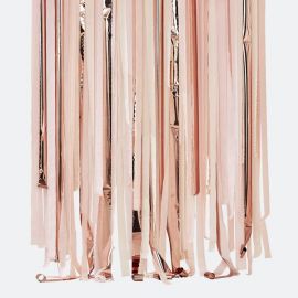 Rideau Backdrop rose gold, rose nude et pêche
