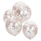 Ballon confettis rose gold x5