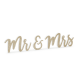 Inscription Mr & Mrs en bois