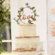 Cake topper Love rose gold