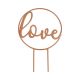 Cake topper Love rose gold