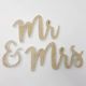 Inscription Mr & Mrs en bois