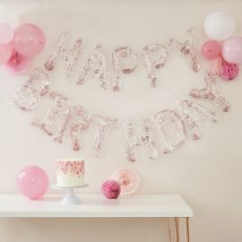 Ballon Chiffre 1 Rose Gold 85cm, decoration anniversaire pas cher - Badaboum