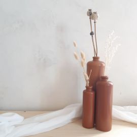 Bouteille vase terracotta - moyen modele