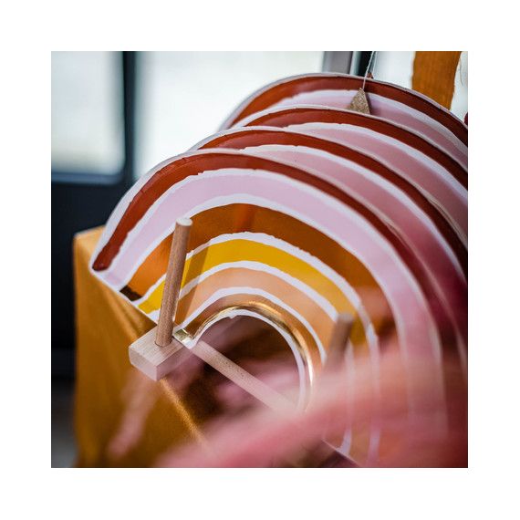 Assiettes Arc En Ciel Terracotta X8 Modern Confetti