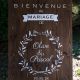 Panneau mariage personnalisable - Bois provencal