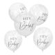 Ballons confettis baby shower Hey Baby x5