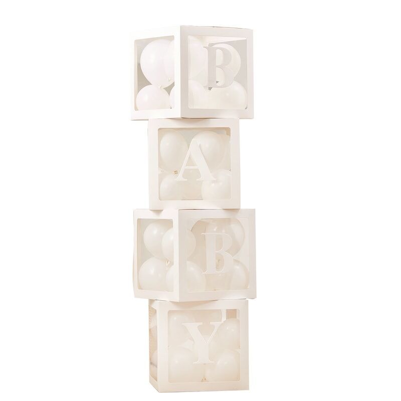 Cubes en bois Oh Baby pour livre d'or - MODERN CONFETTI