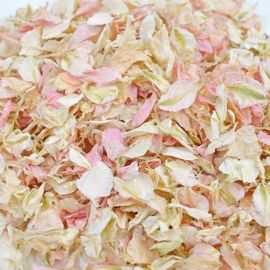 Confettis de fleurs séchées biodégradables rose nude